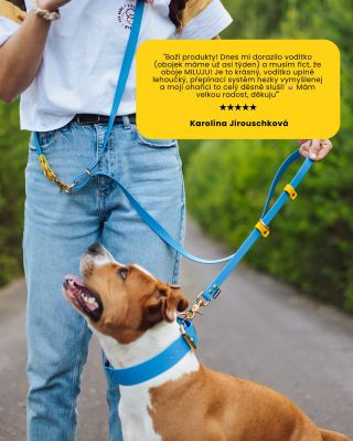 “Boží produkty! Dnes mi dorazilo vodítko (obojek máme už asi týden) a musím říct, že oboje MILUJU! Je to krásný, vodítko...