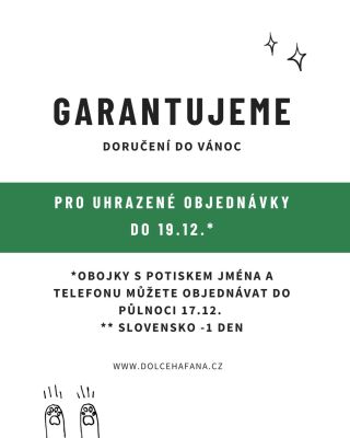 🎄 Poslední šance na vánoční doručení! Garantujeme doručení pod stromeček u všech objednávek vytvořených do 19. 12. Po...